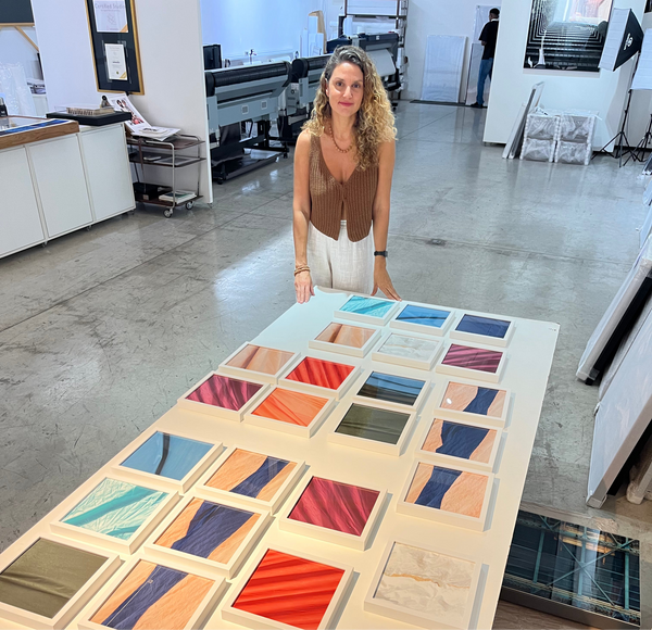 Conjunto 3 Quadros Coleção Rio de Cores –  Fluxo das águas