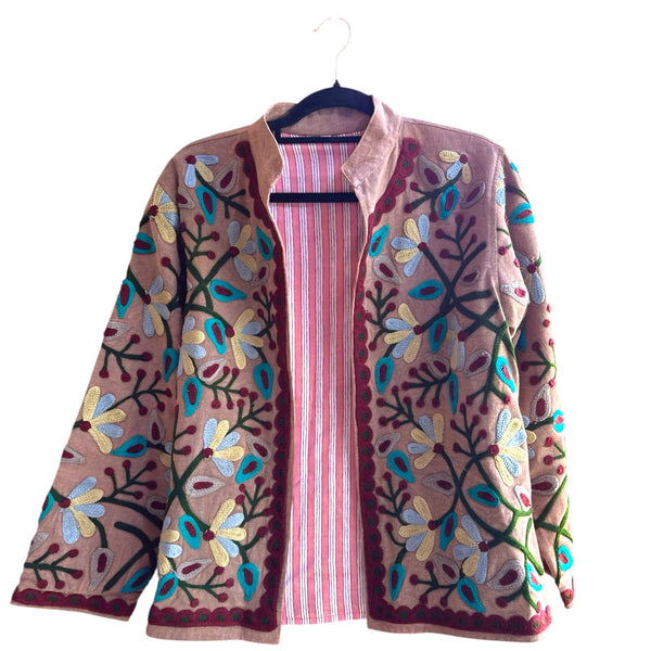 Jaqueta Indiana Bordada Cotton P/M