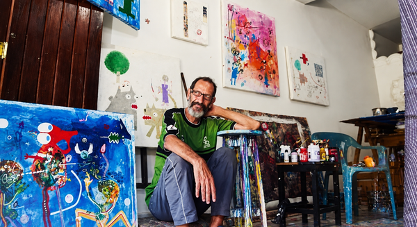 Quadro em Relevo Luar da Bahia — dos Artistas Bigu e Liu