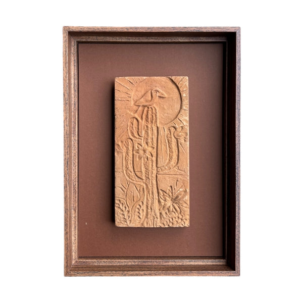 Quadro Mandacaru de Barro