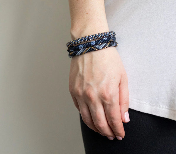 Pulseira Roll-On - Meia-Noite Azul