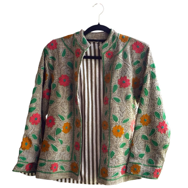 Jaqueta Indiana Bordada Cotton P/M