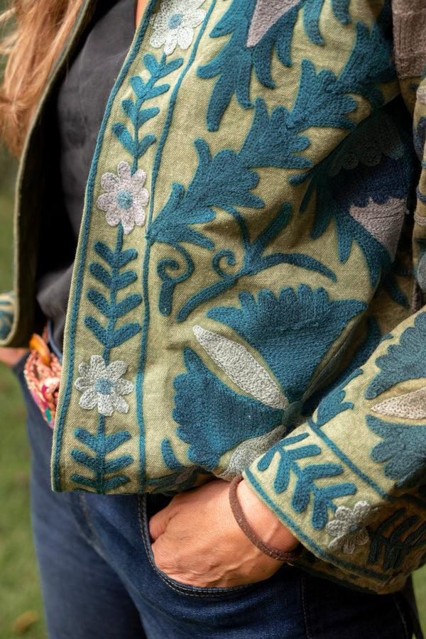 Jaqueta Indiana Bordada Cotton M