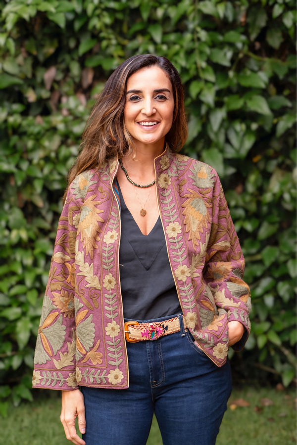 Jaqueta Indiana Bordada Cotton M