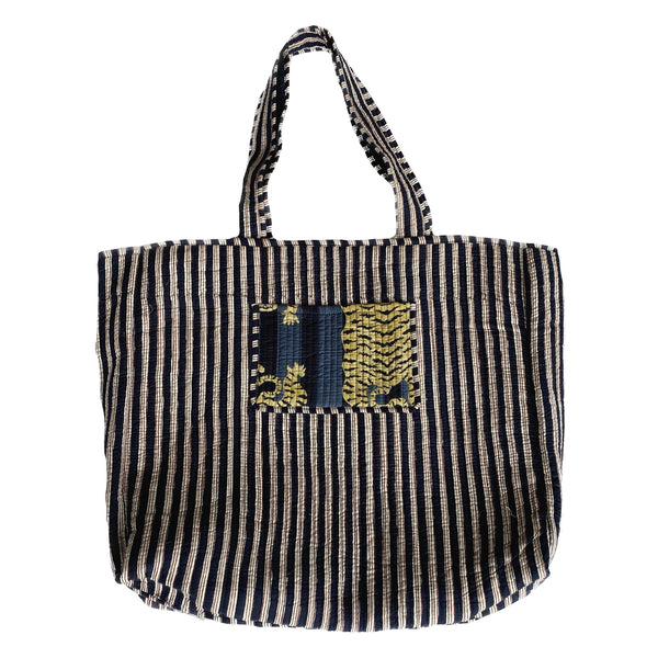 Bolsa Indiana Kantha Quilt - Dupla Face