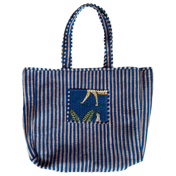 Bolsa Indiana Kantha Quilt - Dupla Face