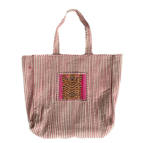 Bolsa Indiana Kantha Quilt - Dupla Face