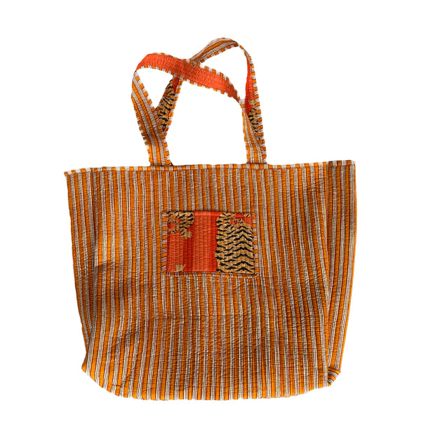 Bolsa Indiana Kantha Quilt - Dupla Face