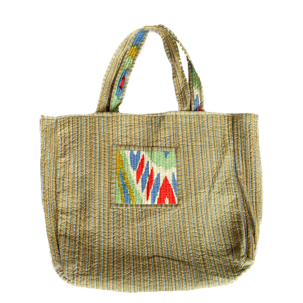 Bolsa Indiana Kantha Quilt - Dupla Face