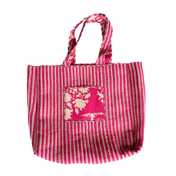 Bolsa Indiana Kantha Quilt - Dupla Face