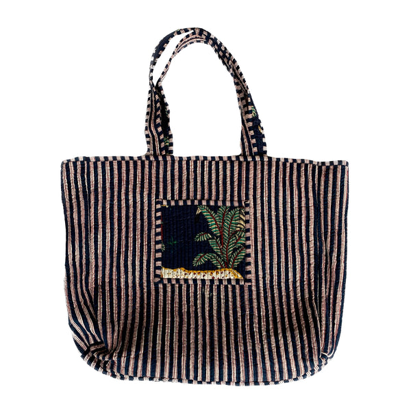 Bolsa Indiana Kantha Quilt - Dupla Face