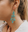 Brinco com Miçangas - Turquesa