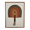 Leque Decorativo de Bolgatanga com Moldura
