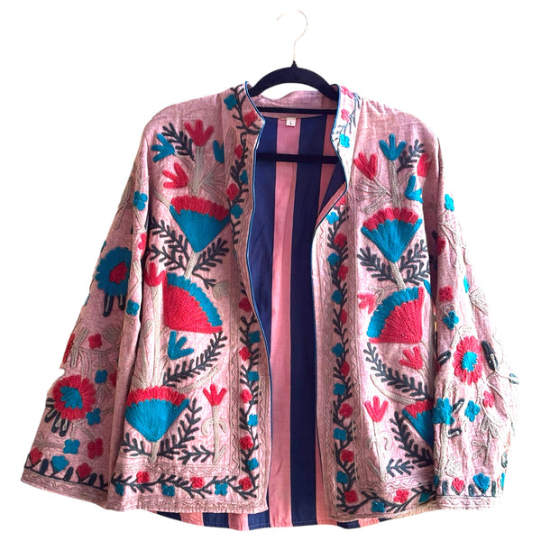 Jaqueta Indiana Bordada Cotton M/G