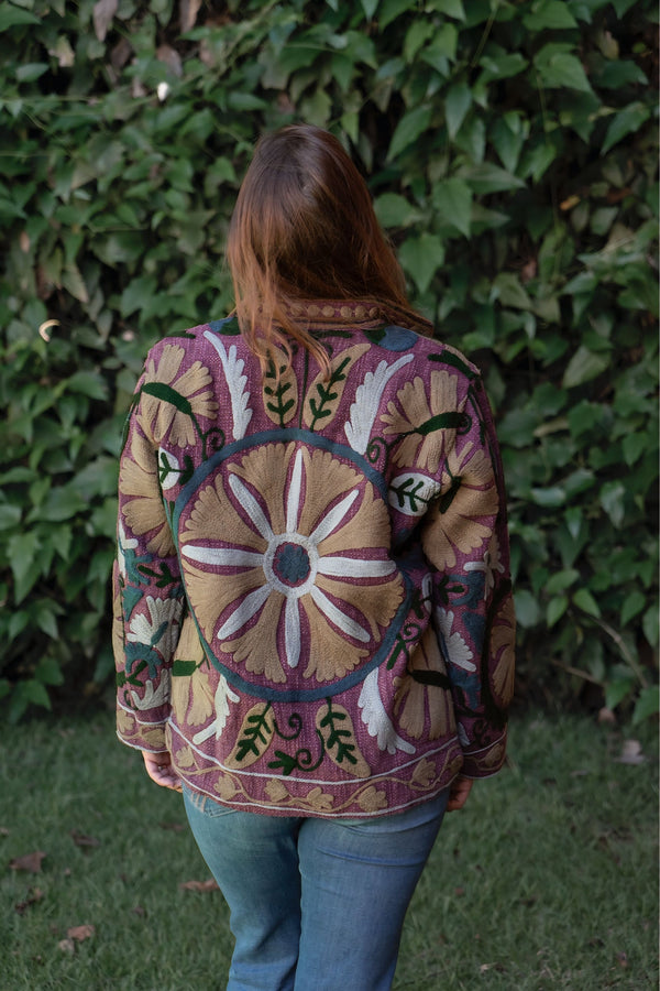 Jaqueta Indiana Bordada Cotton P