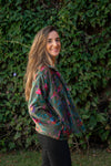 Jaqueta Indiana Velvet Estampada