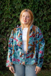 Jaqueta Indiana Velvet Estampada
