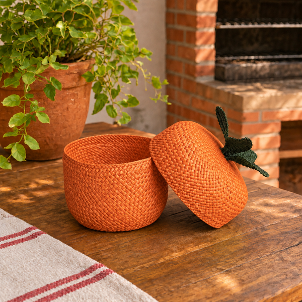 Cesta Decorativa Colombiana Laranja