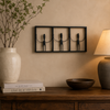 Quadro Racho com 3 Bonecos