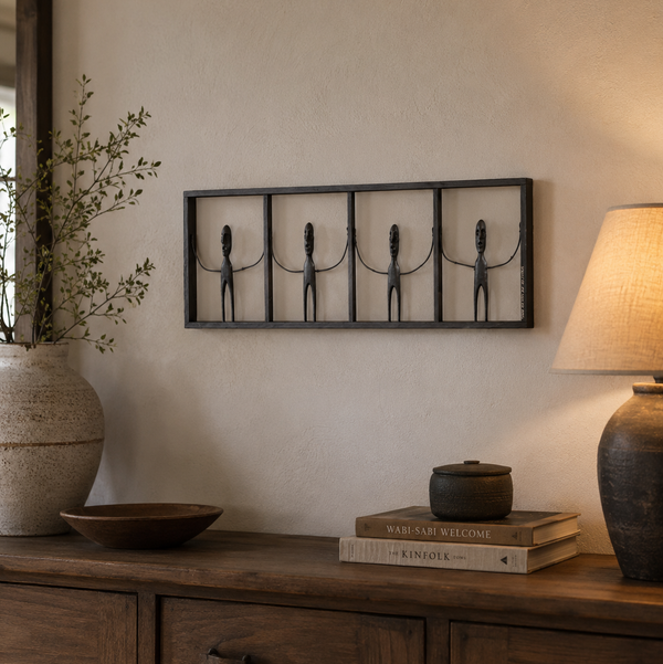 Quadro Racho 4 bonecos-Horizontal