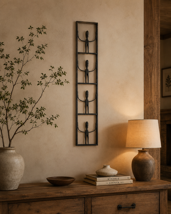 Quadro Racho 4 bonecos Vertical