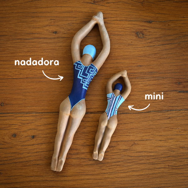 Mini Nadadora de Cerâmica - Artesão Leno
