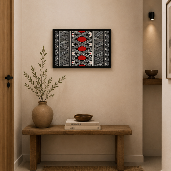 Pintura Indígena Waxamani Mehinako Xingu - 60x40