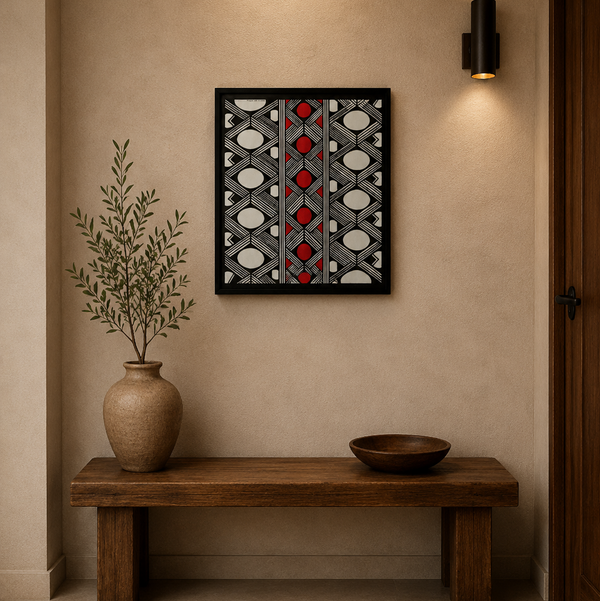 Pintura Indígena Waxamani Mehinako Xingu - 50x60
