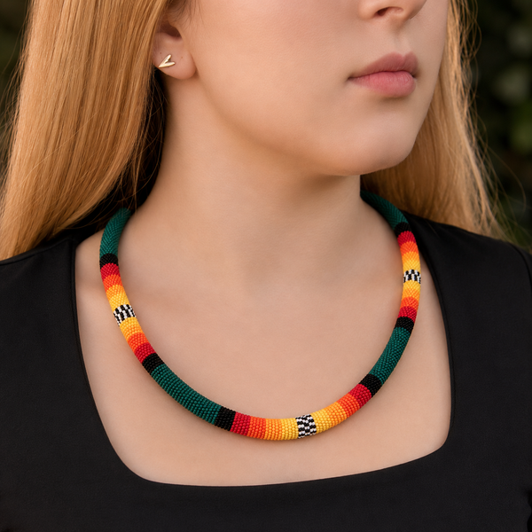 Colar Kamayurá – Arte Ancestral em Miçangas