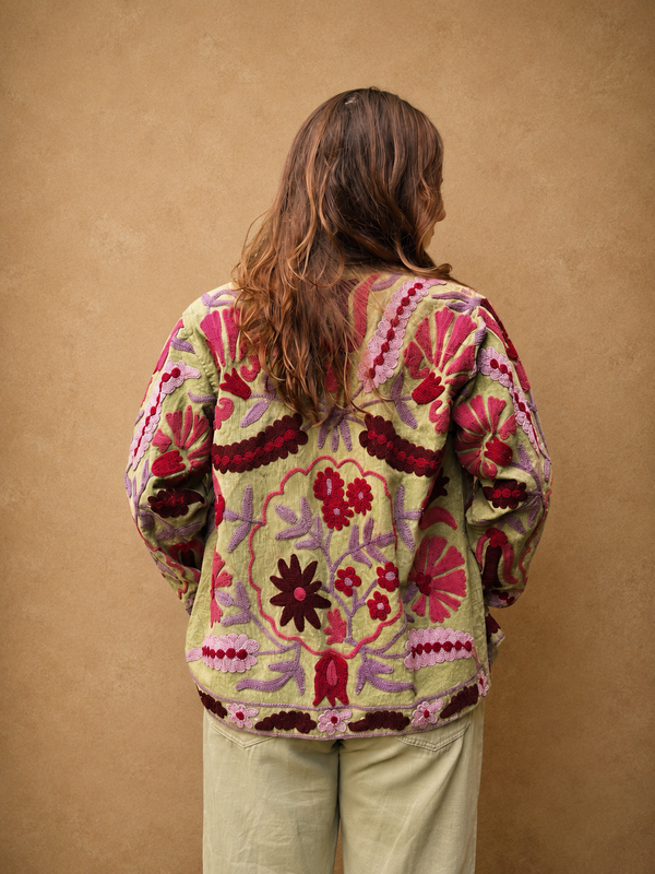 Jaqueta Indiana Bordada Cotton P (com avaria)