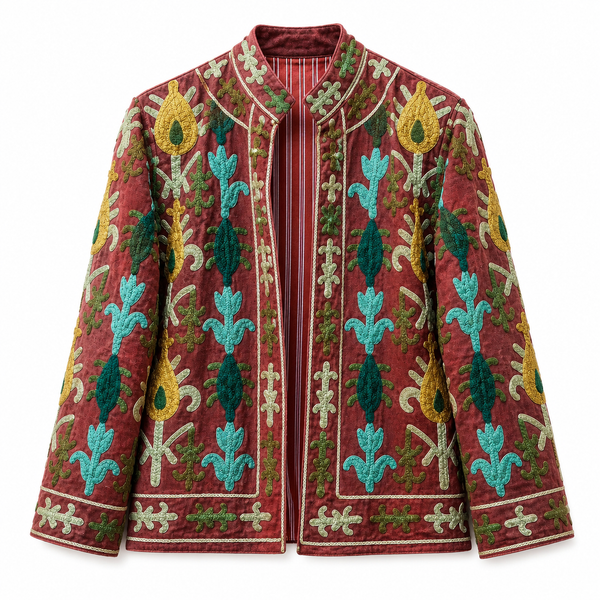 Jaqueta Indiana Bordada Cotton P