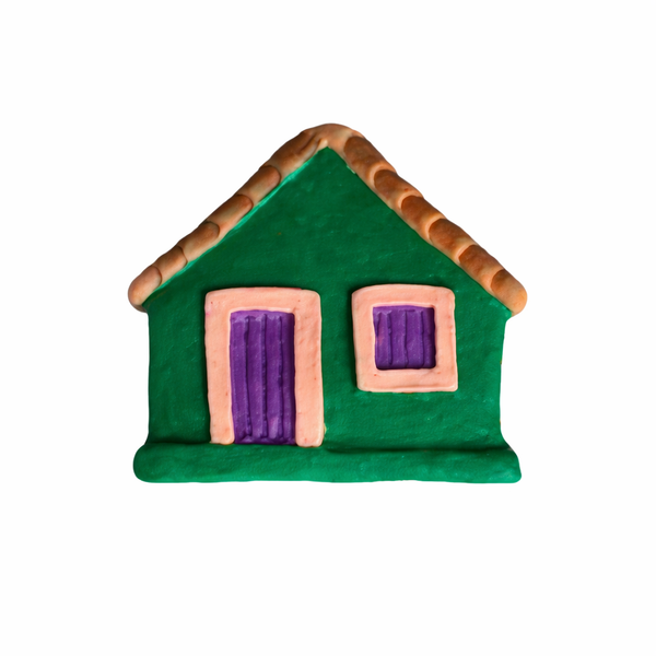 Casinha de Cerâmica M  - Artesão Leno