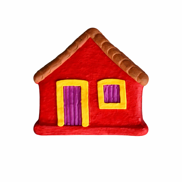 Casinha de Cerâmica M  - Artesão Leno