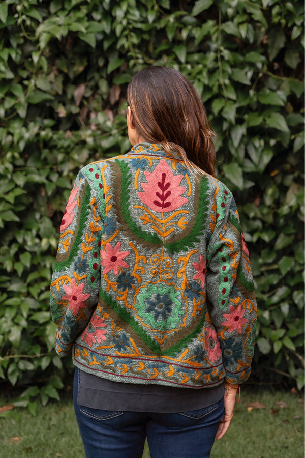 Jaqueta Indiana Bordada Cotton M