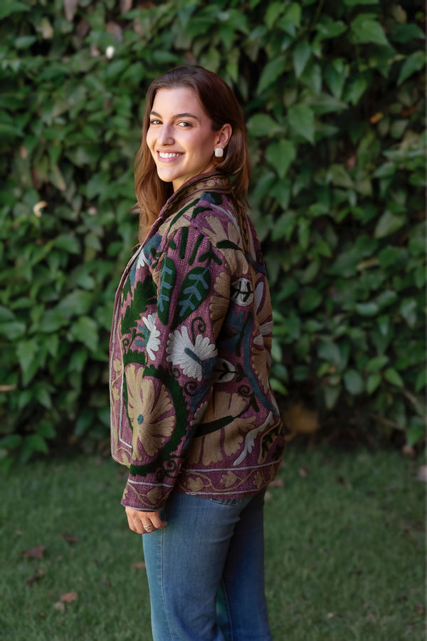 Jaqueta Indiana Bordada Cotton P