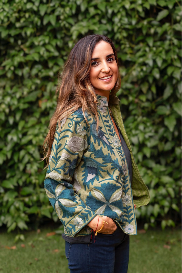 Jaqueta Indiana Bordada Cotton M