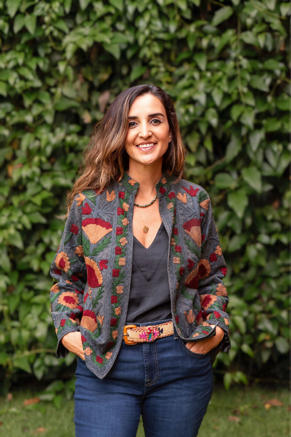 Jaqueta Indiana Bordada Cotton M