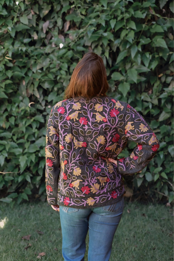 Jaqueta Indiana Bordada Cotton P