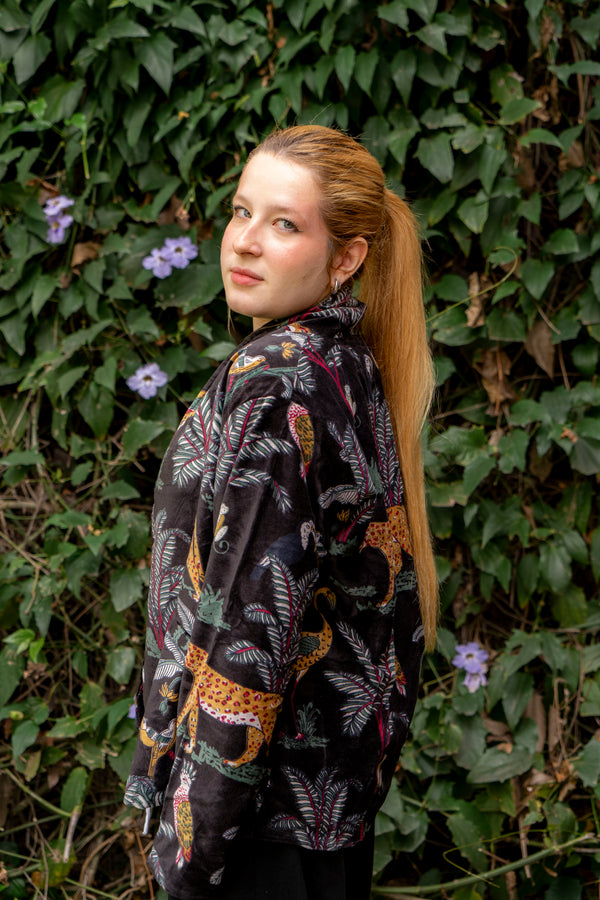 Jaqueta Indiana Velvet Estampada M