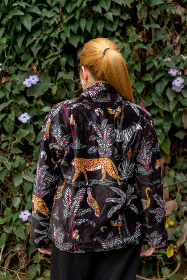 Jaqueta Indiana Velvet Estampada M