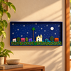Quadro em Relevo Luar da Bahia — dos Artistas Bigu e Liu