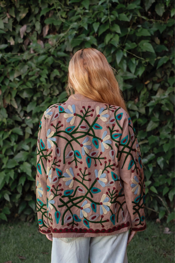 Jaqueta Indiana Bordada Cotton P/M