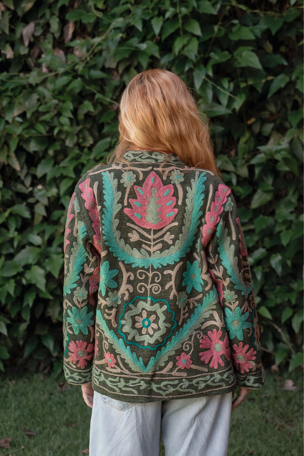 Jaqueta Indiana Bordada Cotton P/M
