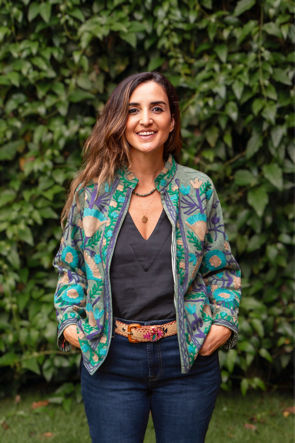 Jaqueta Indiana Bordada Cotton M