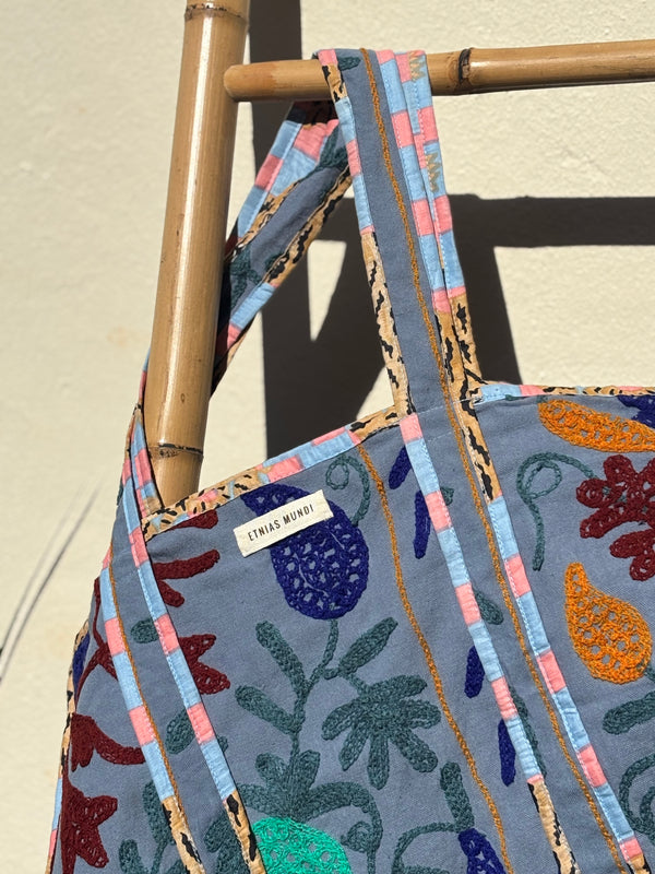 Bolsa Indiana Suzani - Dupla Face