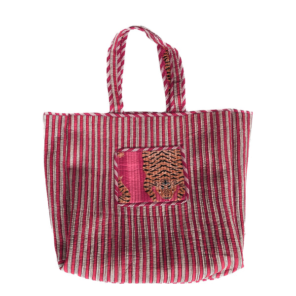 Bolsa Indiana Kantha Quilt - Dupla Face
