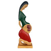 Escultura Mulher Grávida Gêmeos  - Mestre Elias José