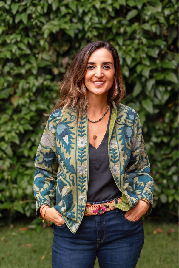 Jaqueta Indiana Bordada Cotton M