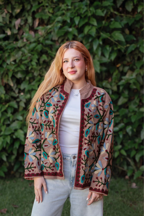 Jaqueta Indiana Bordada Cotton P/M