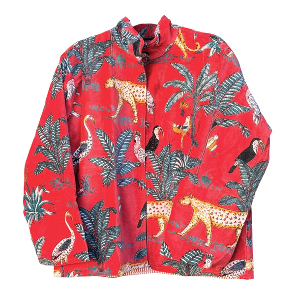 Jaqueta Indiana Velvet Estampada